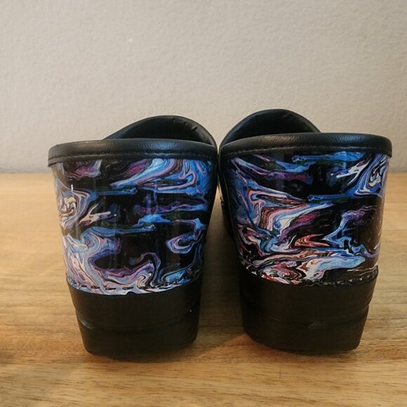 Dansko Professional Abstract Waves Leather Slip On Shoes Clogs Womens 9.5 / 41 - Picture 3 of 12